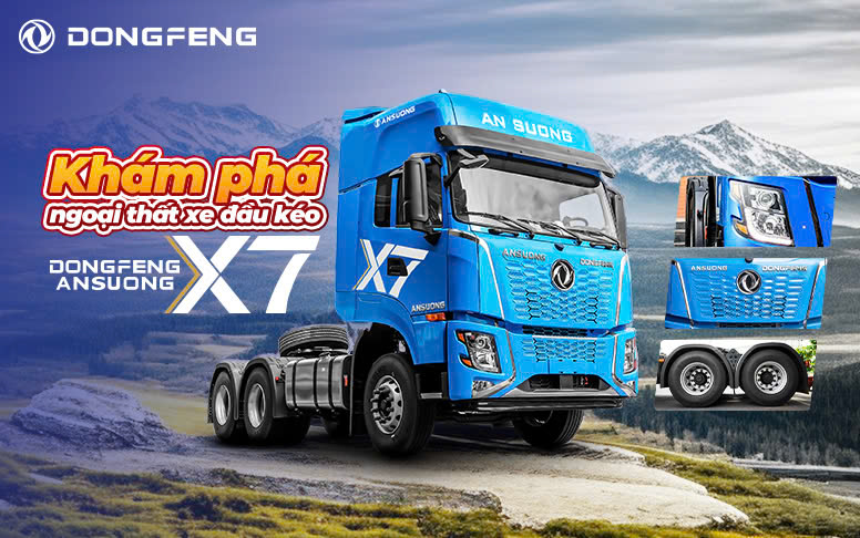Ngoại Thất Xe Đầu Kéo Hoàng Thắng X7: Sự Đột Phá Tạo Nên Khác Biệt