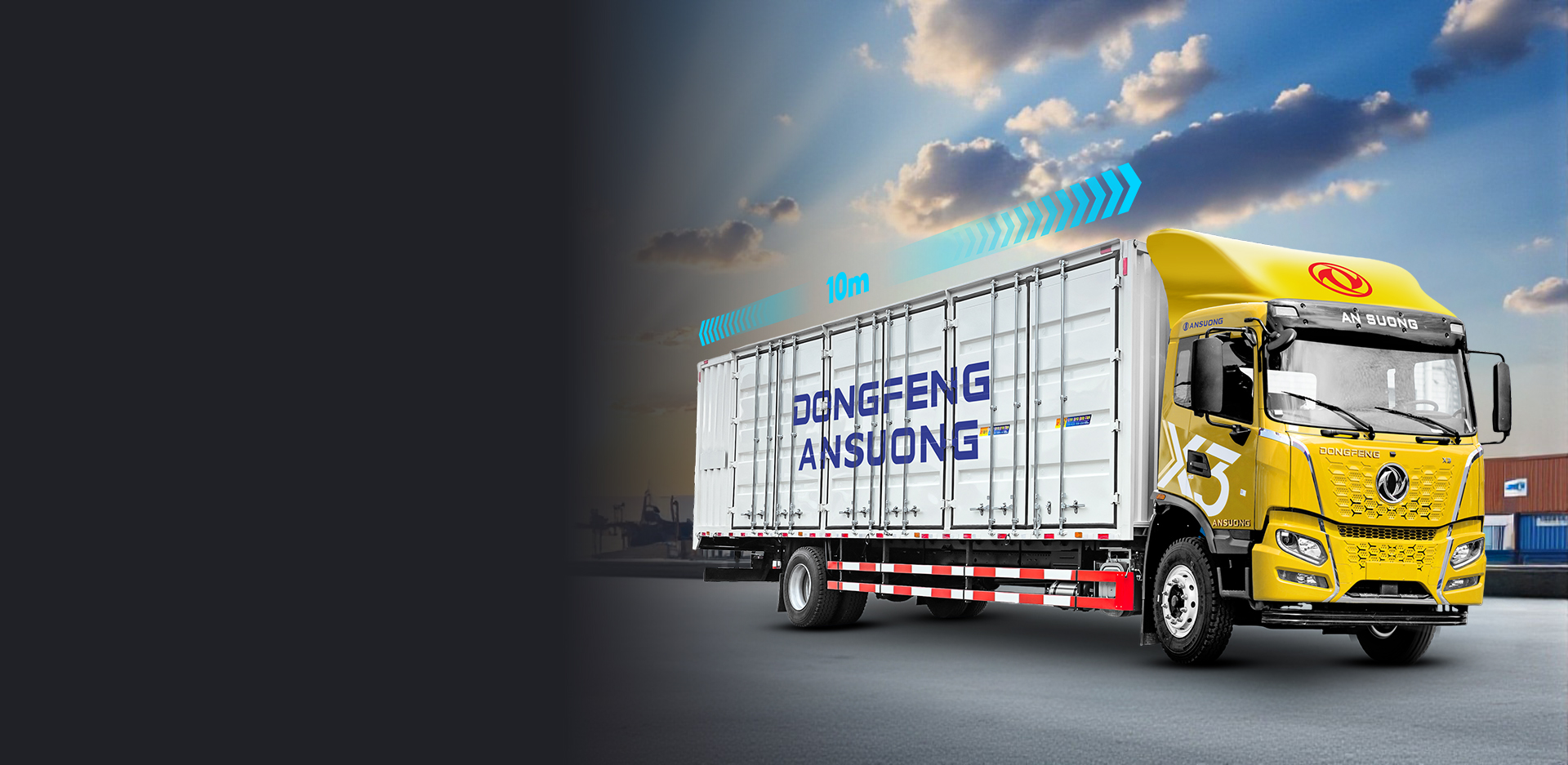 Xe tải Hoàng Thắng X3 thùng container 10m