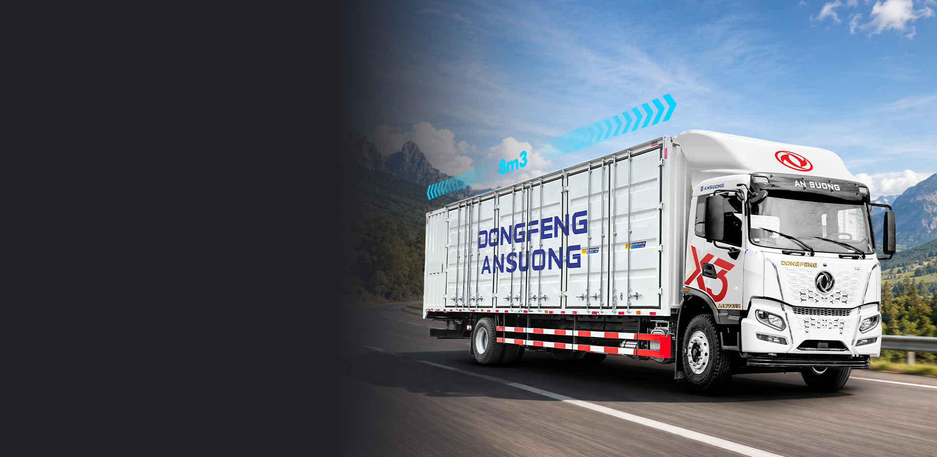 Xe tải Hoàng Thắng X3 thùng container 8m3