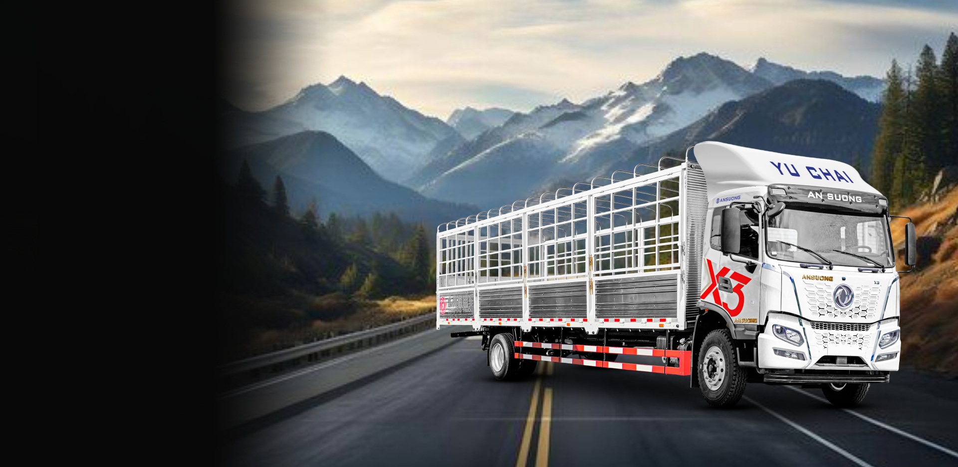 Xe tải Hoàng Thắng X3 thùng mui bạt 10m