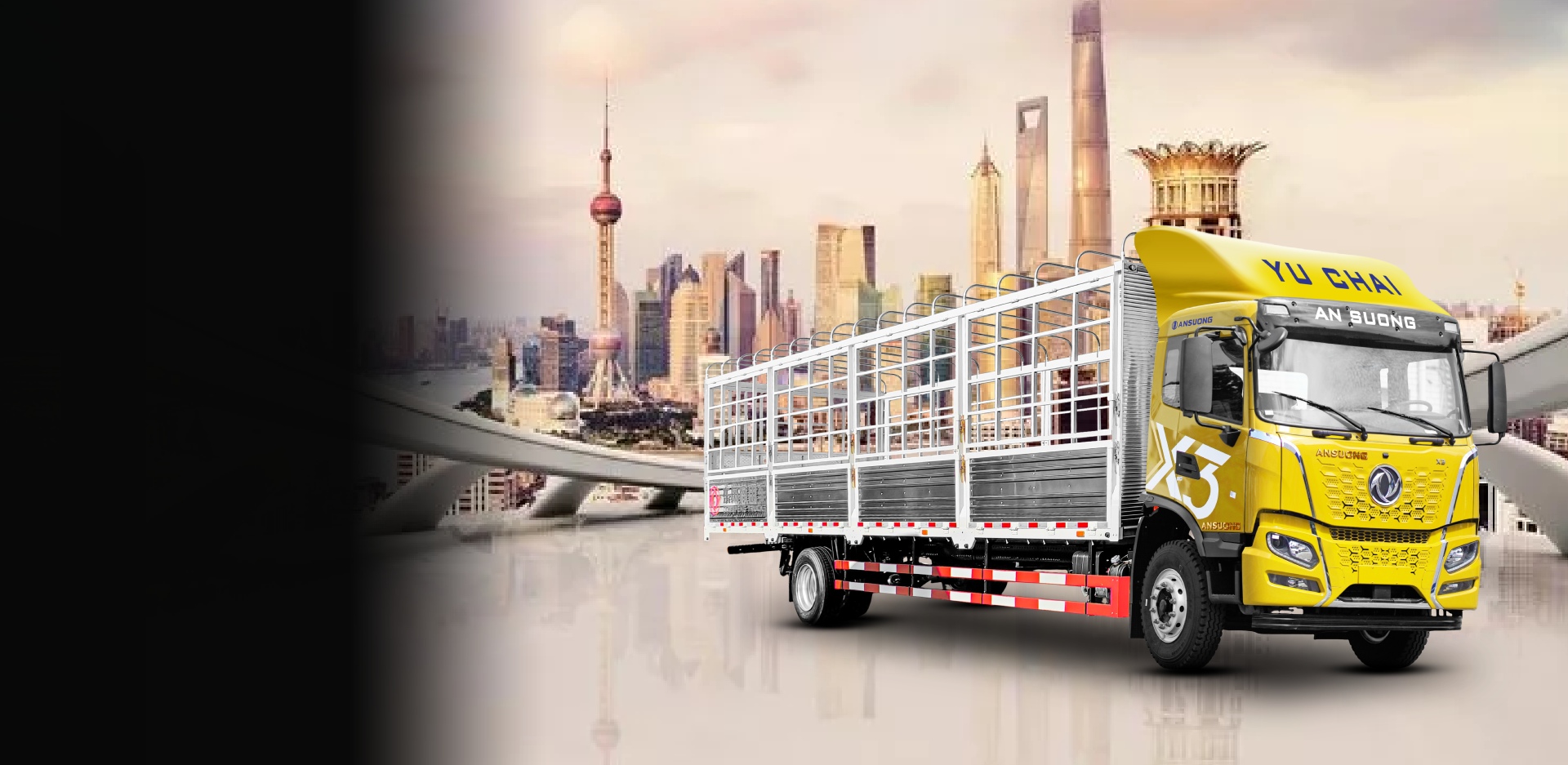 Xe tải Hoàng Thắng X3 thùng mui bạt 10m