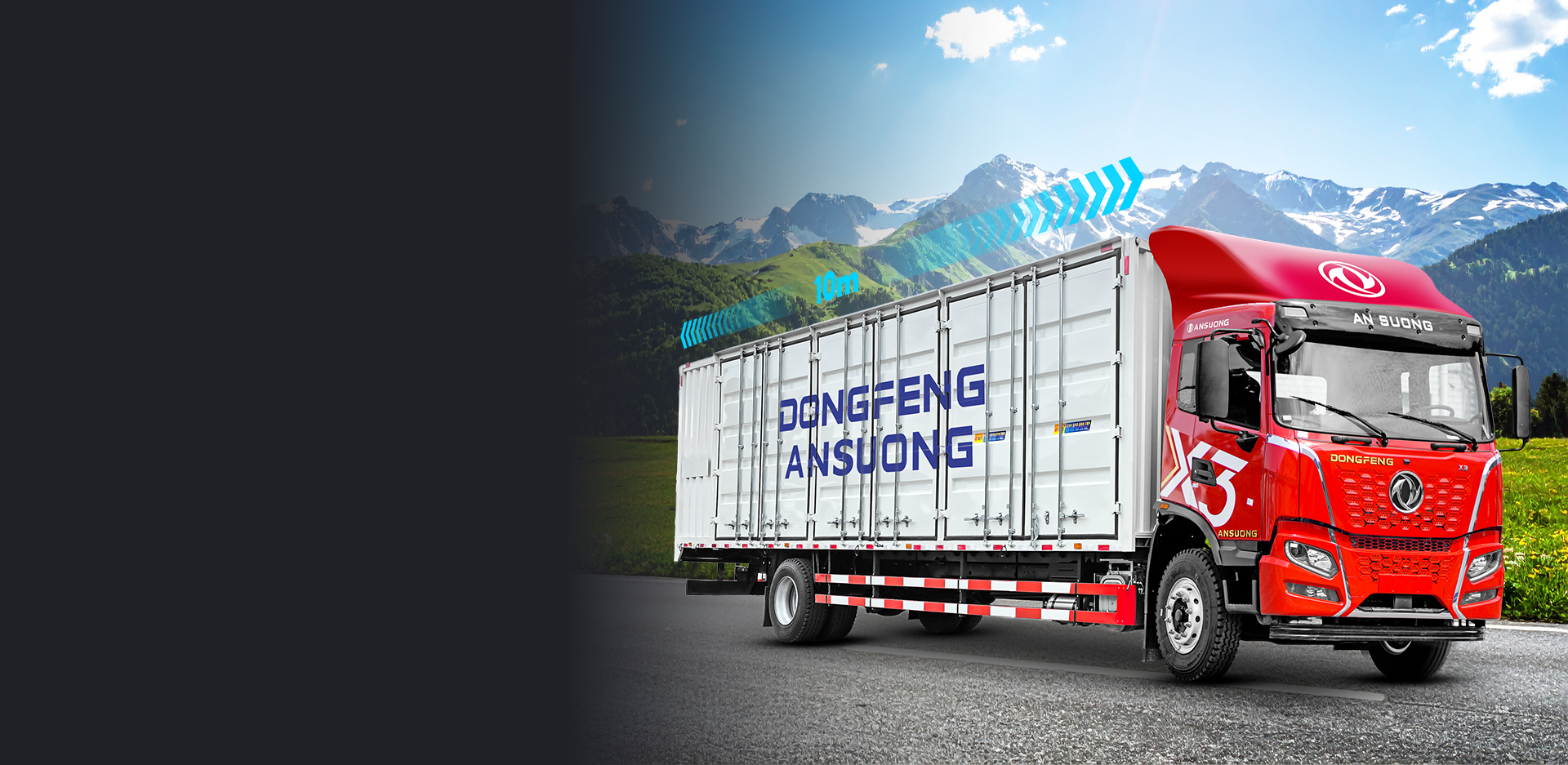 Xe tải Hoàng Thắng X3 thùng container 10m