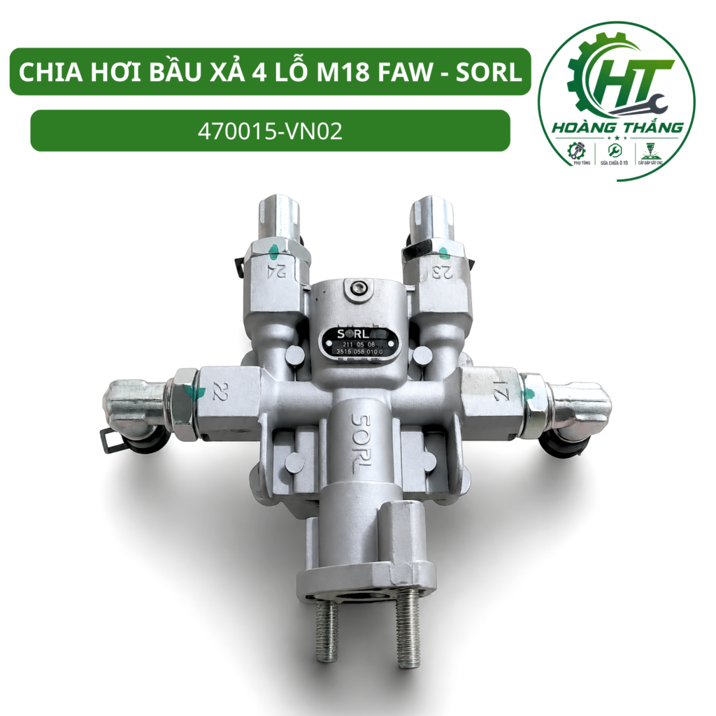 CHIA HƠI BẦU XẢ 4 LỖ M18 FAW – SORL